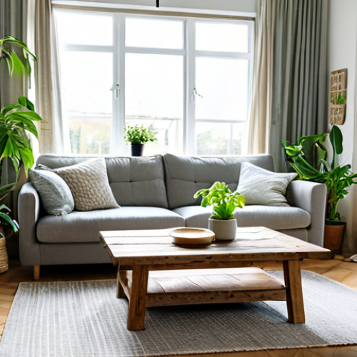 Home 23 홈디자인 포트폴리오 트렌드 - Biophilic Living Room**
"A bright and airy living room filled with lush indoor plants, sunlight str...