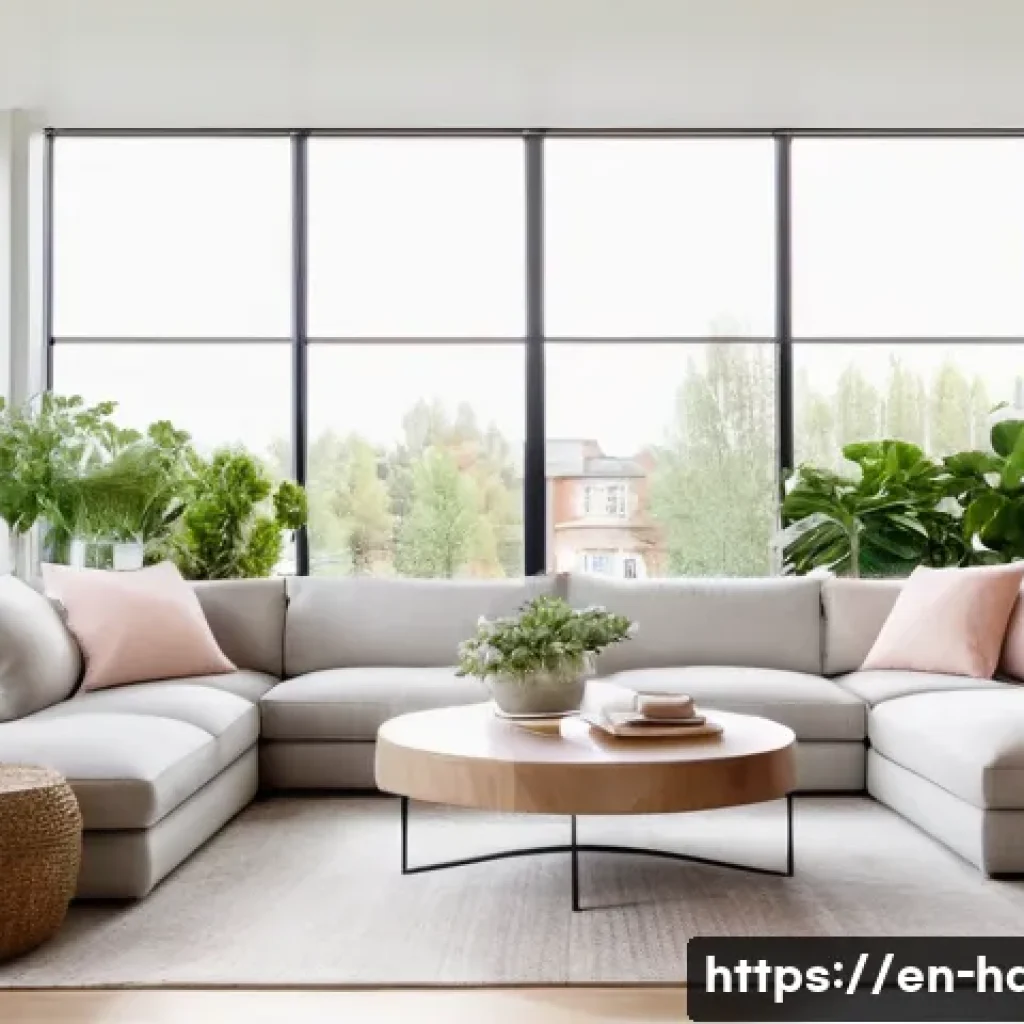 홈디자인 전문가를 위한 포트폴리오 작성법 - **Prompt:** A bright, airy living room designed in a "Modern Scandinavian" style. The room features ...